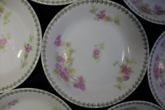 CMC-  MAUREIL CHAPEAU & CHARLES-  PURPLE VIOLETS-  BERRY BOWL    ..... http://jaapiesfinechinastore.com