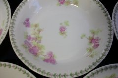 CMC-  MAUREIL CHAPEAU & CHARLES-  PURPLE VIOLETS-  BERRY BOWL    ..... http://jaapiesfinechinastore.com