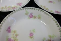 CMC-  MAUREIL CHAPEAU & CHARLES-  PURPLE VIOLETS-  BERRY BOWL    ..... http://jaapiesfinechinastore.com