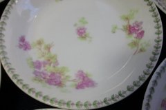 CMC-  MAUREIL CHAPEAU & CHARLES-  PURPLE VIOLETS-  BERRY BOWL    ..... http://jaapiesfinechinastore.com