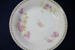 CMC-  MAUREIL CHAPEAU & CHARLES-  PURPLE VIOLETS-  BERRY BOWL    ..... https://www.jaapiesfinechinastore.com