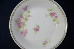 CMC-  MAUREIL CHAPEAU & CHARLES-  PURPLE VIOLETS-  BERRY BOWL    ..... http://jaapiesfinechinastore.com