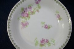 CMC-  MAUREIL CHAPEAU & CHARLES-  PURPLE VIOLETS-  BERRY BOWL    ..... http://jaapiesfinechinastore.com