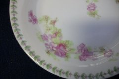 CMC-  MAUREIL CHAPEAU & CHARLES-  PURPLE VIOLETS-  BERRY BOWL    ..... http://jaapiesfinechinastore.com
