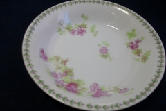 CMC-  MAUREIL CHAPEAU & CHARLES-  PURPLE VIOLETS-  BERRY BOWL    ..... https://www.jaapiesfinechinastore.com