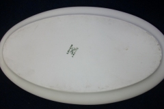 CMC-  MAUREIL CHAPEAU & CHARLES-  PURPLE VIOLETS-  CANOE SHAPE SERVING DISH   ..... https://www.jaapiesfinechinastore.com