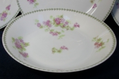 CMC-  MAUREIL CHAPEAU & CHARLES-  PURPLE VIOLETS-  COUPE SOUP BOWL  7 1/2"   ..... https://www.jaapiesfinechinastore.com