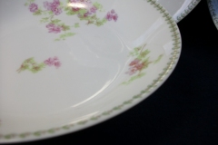 CMC-  MAUREIL CHAPEAU & CHARLES-  PURPLE VIOLETS-  COUPE SOUP BOWL  7 1/2"   ..... https://www.jaapiesfinechinastore.com