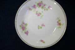 CMC-  MAUREIL CHAPEAU & CHARLES-  PURPLE VIOLETS-  COUPE SOUP BOWL  7 1/2"   ..... https://www.jaapiesfinechinastore.com