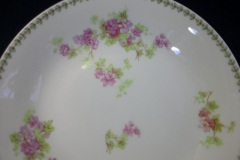 CMC-  MAUREIL CHAPEAU & CHARLES-  PURPLE VIOLETS-  COUPE SOUP BOWL  7 1/2"   ..... https://www.jaapiesfinechinastore.com