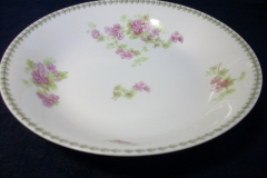 CMC-  MAUREIL CHAPEAU & CHARLES-  PURPLE VIOLETS-  COUPE SOUP BOWL  7 1/2"   ..... https://www.jaapiesfinechinastore.com