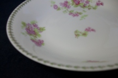 CMC-  MAUREIL CHAPEAU & CHARLES-  PURPLE VIOLETS-  COUPE SOUP BOWL  7 1/2"   ..... https://www.jaapiesfinechinastore.com