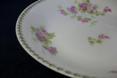 CMC-  MAUREIL CHAPEAU & CHARLES-  PURPLE VIOLETS-  COUPE SOUP BOWL  7 1/2"   ..... https://www.jaapiesfinechinastore.com