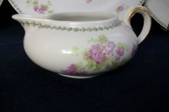 CMC-  MAUREIL CHAPEAU & CHARLES-  PURPLE VIOLETS-  CREAMER  8 oz   ..... http://jaapiesfinechinastore.com