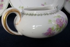 CMC-  MAUREIL CHAPEAU & CHARLES-  PURPLE VIOLETS-  CREAMER  8 oz   ..... http://jaapiesfinechinastore.com
