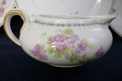 CMC-  MAUREIL CHAPEAU & CHARLES-  PURPLE VIOLETS-  CREAMER  8 oz   ..... http://jaapiesfinechinastore.com
