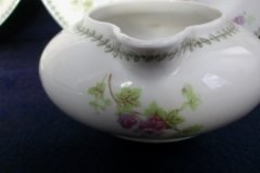 CMC-  MAUREIL CHAPEAU & CHARLES-  PURPLE VIOLETS-  CREAMER  8 oz   ..... http://jaapiesfinechinastore.com