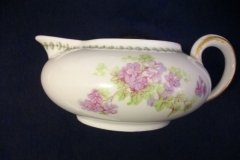 CMC-  MAUREIL CHAPEAU & CHARLES-  PURPLE VIOLETS-  CREAMER  8 oz   ..... http://jaapiesfinechinastore.com