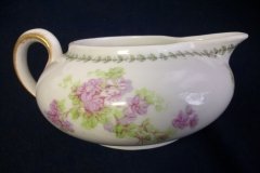 CMC-  MAUREIL CHAPEAU & CHARLES-  PURPLE VIOLETS-  CREAMER  8 oz   ..... http://jaapiesfinechinastore.com