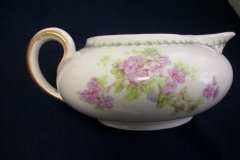 CMC-  MAUREIL CHAPEAU & CHARLES-  PURPLE VIOLETS-  CREAMER  8 oz   ..... http://jaapiesfinechinastore.com
