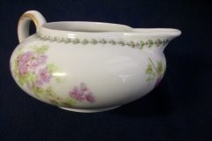 CMC-  MAUREIL CHAPEAU & CHARLES-  PURPLE VIOLETS-  CREAMER  8 oz   ..... http://jaapiesfinechinastore.com