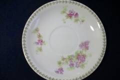 CMC-  MAUREIL CHAPEAU & CHARLES-  PURPLE VIOLETS-  CUP & SAUCER    ..... https://www.jaapiesfinechinastore.com