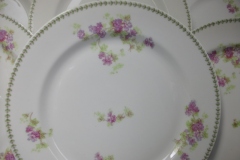 CMC-  MAUREIL CHAPEAU & CHARLES-  PURPLE VIOLETS-  DINNER PLATE  9 7/8"   ..... https://www.jaapiesfinechinastore.com