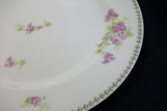 CMC-  MAUREIL CHAPEAU & CHARLES-  PURPLE VIOLETS-  DINNER PLATE  9 7/8"   ..... https://www.jaapiesfinechinastore.com