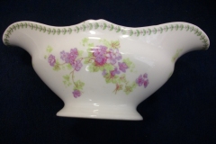 CMC-  MAUREIL CHAPEAU & CHARLES-  PURPLE VIOLETS-  GRAVY BOAT & UNDERPLATE   ..... https://www.jaapiesfinechinastore.com