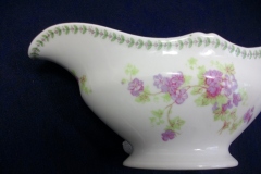 CMC-  MAUREIL CHAPEAU & CHARLES-  PURPLE VIOLETS-  GRAVY BOAT & UNDERPLATE   ..... https://www.jaapiesfinechinastore.com