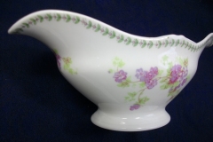 CMC-  MAUREIL CHAPEAU & CHARLES-  PURPLE VIOLETS-  GRAVY BOAT & UNDERPLATE   ..... https://www.jaapiesfinechinastore.com