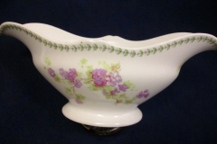 CMC-  MAUREIL CHAPEAU & CHARLES-  PURPLE VIOLETS-  GRAVY BOAT & UNDERPLATE   ..... https://www.jaapiesfinechinastore.com