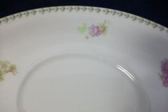 CMC-  MAUREIL CHAPEAU & CHARLES-  PURPLE VIOLETS-  GRAVY BOAT & UNDERPLATE   ..... http://jaapiesfinechinastore.com