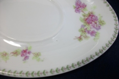 CMC-  MAUREIL CHAPEAU & CHARLES-  PURPLE VIOLETS-  GRAVY BOAT & UNDERPLATE   ..... https://www.jaapiesfinechinastore.com