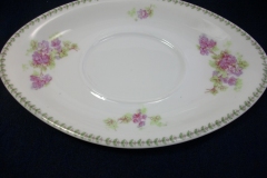 CMC-  MAUREIL CHAPEAU & CHARLES-  PURPLE VIOLETS-  GRAVY BOAT & UNDERPLATE   ..... https://www.jaapiesfinechinastore.com