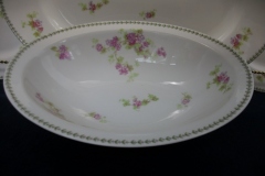 CMC-  MAUREIL CHAPEAU & CHARLES-  PURPLE VIOLETS-  OPEN  SERVING BOWL  10"   ..... https://www.jaapiesfinechinastore.com