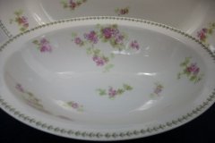 CMC-  MAUREIL CHAPEAU & CHARLES-  PURPLE VIOLETS-  OPEN  SERVING BOWL  10"   ..... http://jaapiesfinechinastore.com