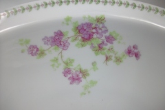 CMC-  MAUREIL CHAPEAU & CHARLES-  PURPLE VIOLETS-  OPEN  SERVING BOWL  10"   ..... https://www.jaapiesfinechinastore.com