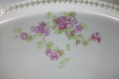 CMC-  MAUREIL CHAPEAU & CHARLES-  PURPLE VIOLETS-  OPEN  SERVING BOWL  10"   ..... http://jaapiesfinechinastore.com