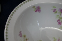 CMC-  MAUREIL CHAPEAU & CHARLES-  PURPLE VIOLETS-  OPEN  SERVING BOWL  10"   ..... https://www.jaapiesfinechinastore.com