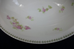 CMC-  MAUREIL CHAPEAU & CHARLES-  PURPLE VIOLETS-  OPEN  SERVING BOWL  10"   ..... https://www.jaapiesfinechinastore.com