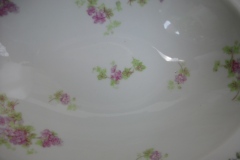 CMC-  MAUREIL CHAPEAU & CHARLES-  PURPLE VIOLETS-  OPEN  SERVING BOWL  10"   ..... https://www.jaapiesfinechinastore.com