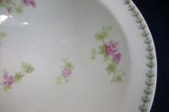 CMC-  MAUREIL CHAPEAU & CHARLES-  PURPLE VIOLETS-  OPEN  SERVING BOWL  10"   ..... https://www.jaapiesfinechinastore.com