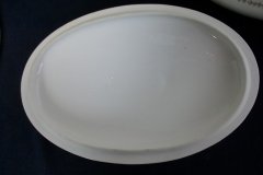 CMC-  MAUREIL CHAPEAU & CHARLES-  PURPLE VIOLETS-  OVAL COVERED SERVING BOWL  ..... http://jaapiesfinechinastore.com