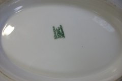 CMC-  MAUREIL CHAPEAU & CHARLES-  PURPLE VIOLETS-  OVAL COVERED SERVING BOWL  ..... http://jaapiesfinechinastore.com
