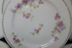 CMC-  MAUREIL CHAPEAU & CHARLES-  PURPLE VIOLETS-  SALAD PLATE  7 5/8"   ..... https://www.jaapiesfinechinastore.com