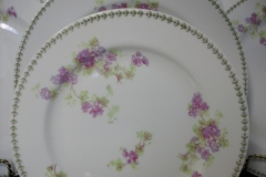 CMC-  MAUREIL CHAPEAU & CHARLES-  PURPLE VIOLETS-  SALAD PLATE  7 5/8"   ..... https://www.jaapiesfinechinastore.com