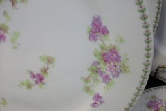 CMC-  MAUREIL CHAPEAU & CHARLES-  PURPLE VIOLETS-  SALAD PLATE  7 5/8"   ..... https://www.jaapiesfinechinastore.com