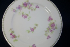 CMC-  MAUREIL CHAPEAU & CHARLES-  PURPLE VIOLETS-  SALAD PLATE  7 5/8"   ..... https://www.jaapiesfinechinastore.com