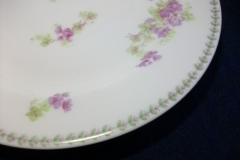 CMC-  MAUREIL CHAPEAU & CHARLES-  PURPLE VIOLETS-  SALAD PLATE  7 5/8"   ..... https://www.jaapiesfinechinastore.com